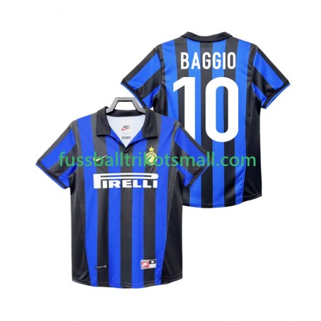 Fußballtrikots Inter Mailand BAGGIO 10 1999 Retro 1998 Kurzarm Heimtrikotsatz kaufen